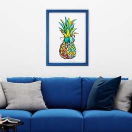 Wallity Cuadro Decorativo Enmarcado Multicolor 32 x 42 cm